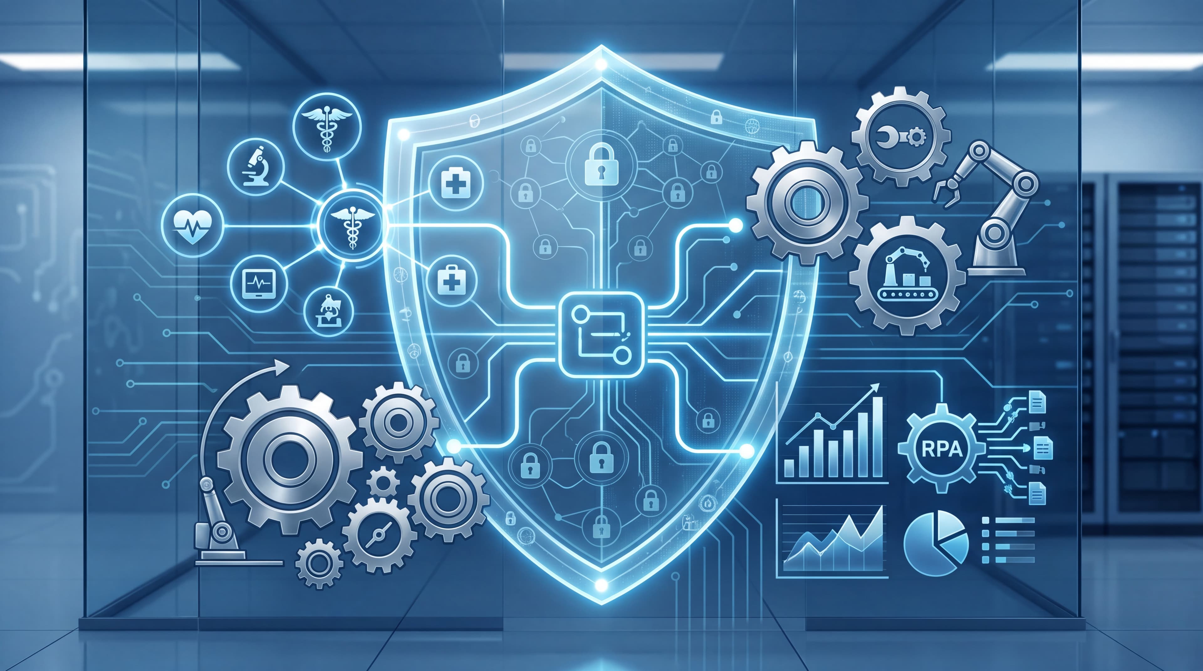 Intelligent Automation Blueprint: Secure AI for Healthcare and Manufacturing SMBs