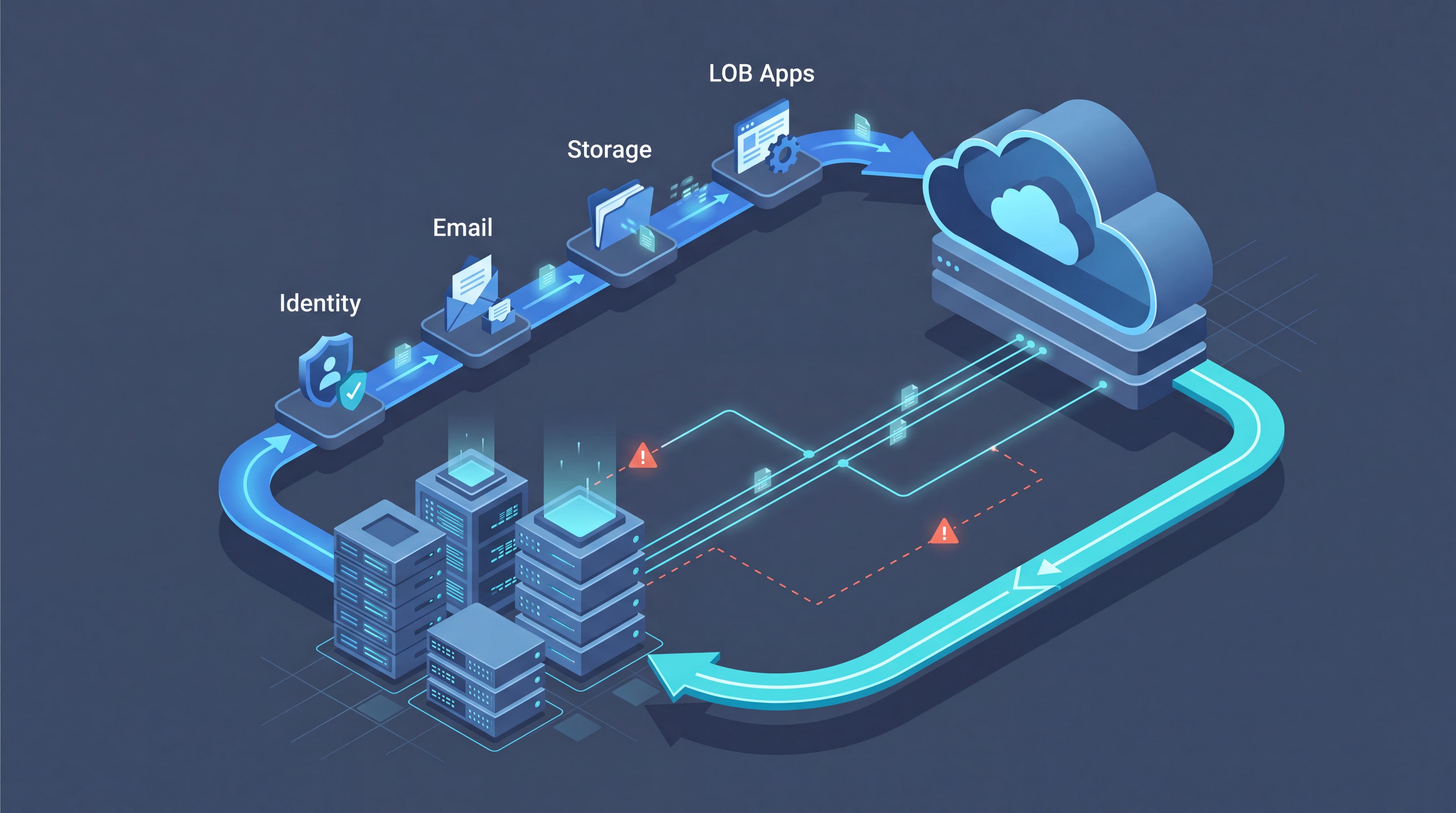 Architecting SMB Cloud Migration: Sequencing, Hybrid Risks, and Rollback Blueprint