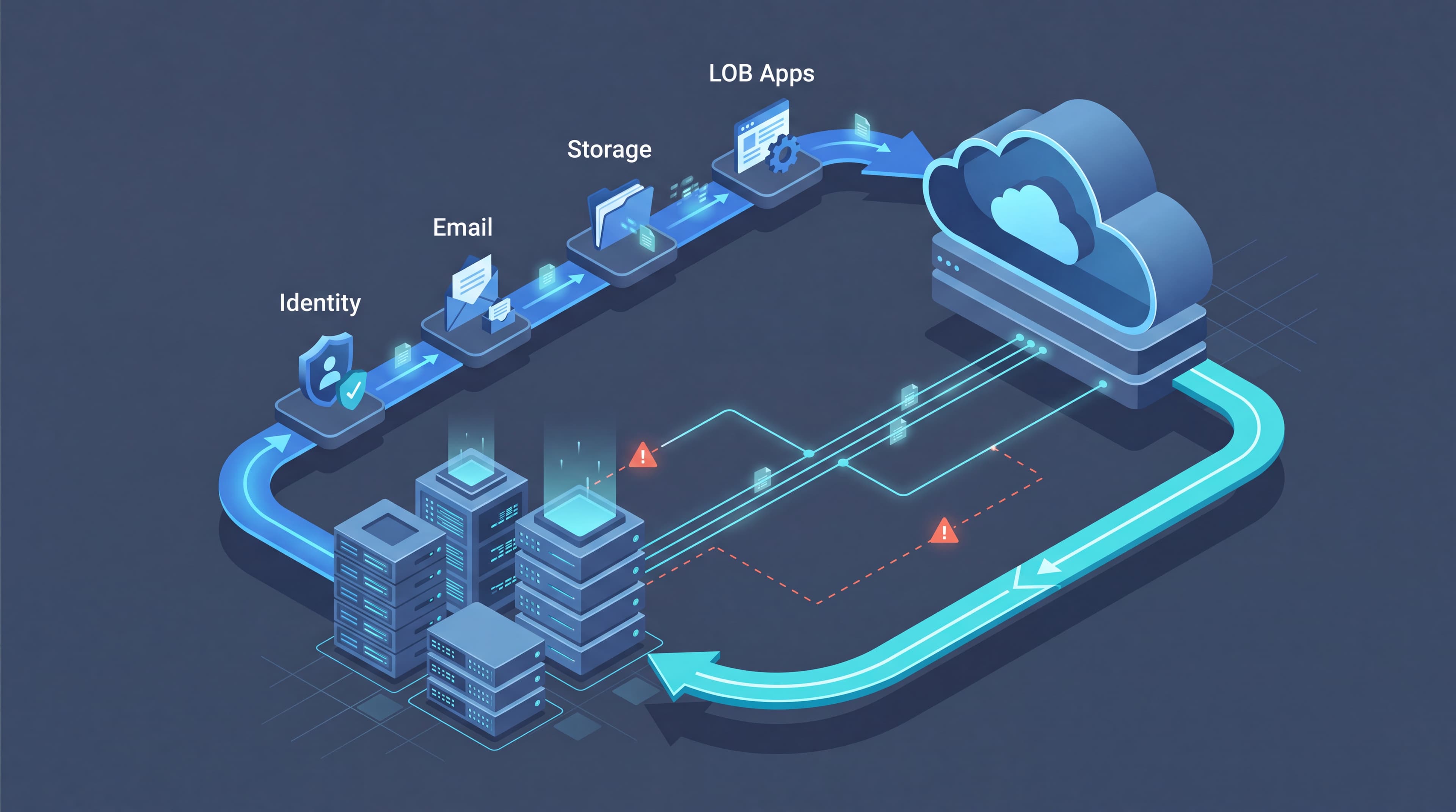 Architecting SMB Cloud Migration: Sequencing, Hybrid Risks, and Rollback Blueprint