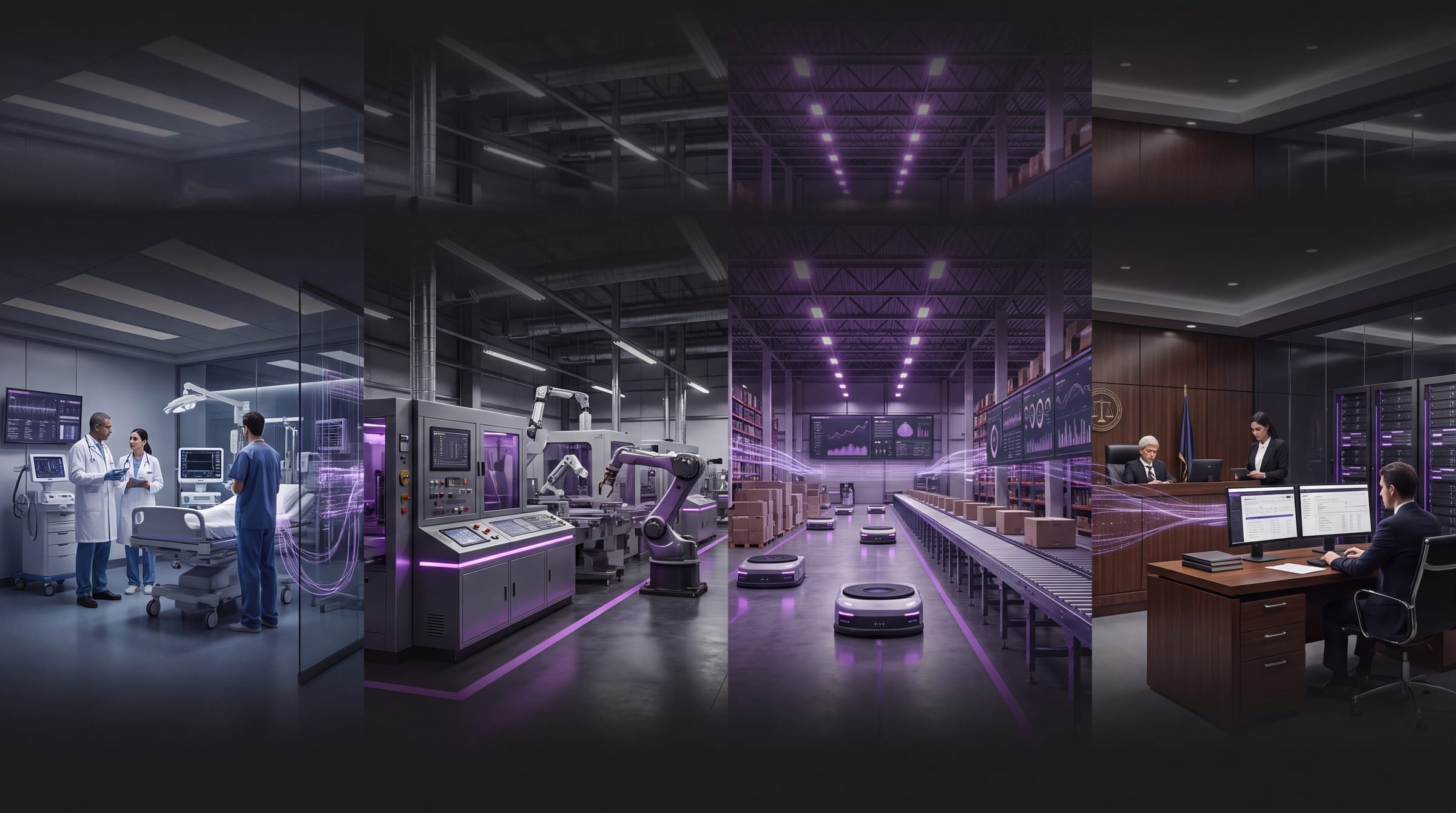 Industry-specific managed IT environments across healthcare, manufacturing, logistics, and legal